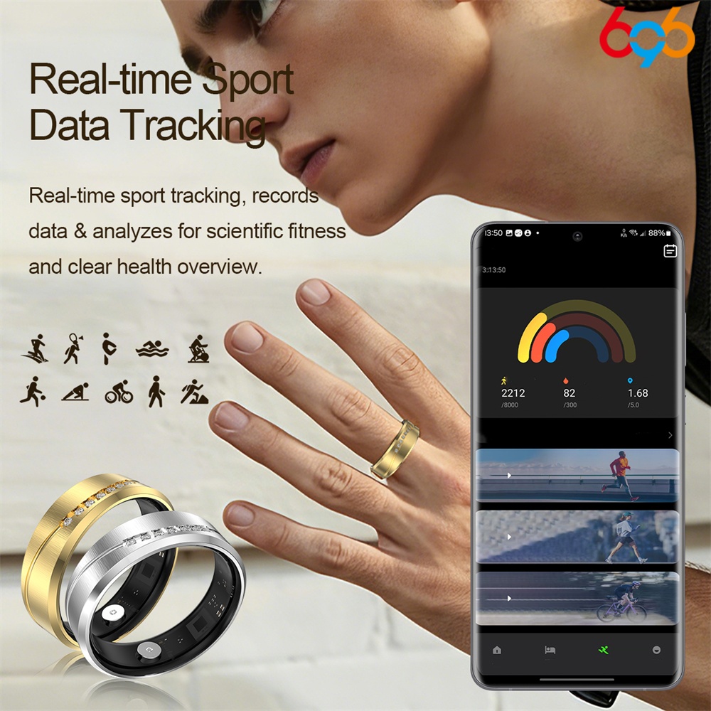 Smartwatch Watches For Men - Watch Lady Man Vibration Smart Ring