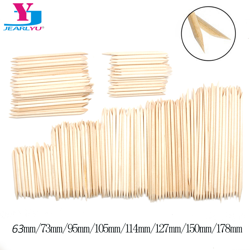 Crystal Press Tool - 50/100 Pcs/Lot Wood Stick Cuticle Remover
