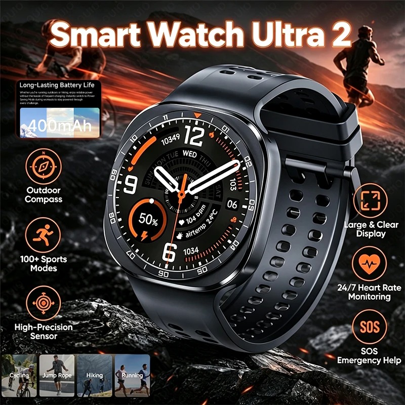 Smartwatch Watches For Men Digital - 2026 New Smart Watch Ultra 2