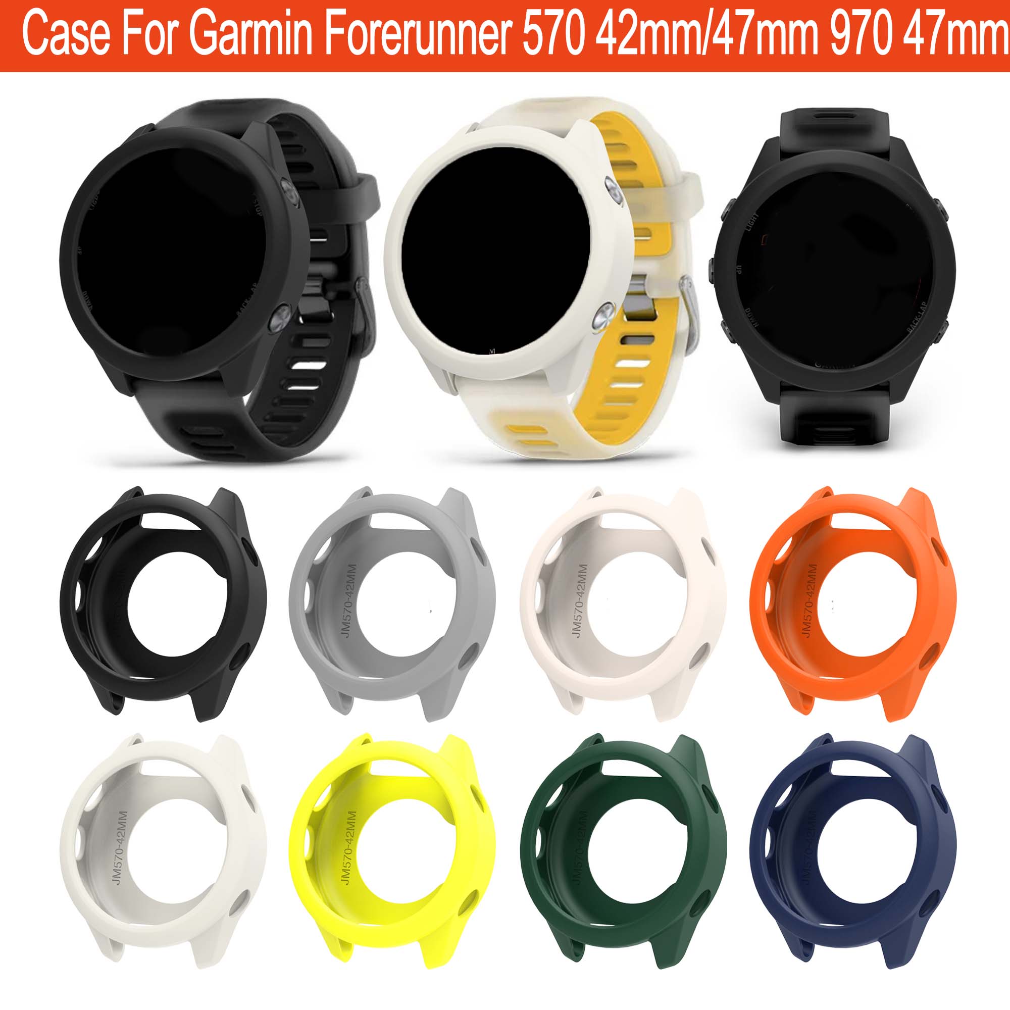 Xwatch Smartwatch - Silicone Case Compatible with Garmin Forerunner