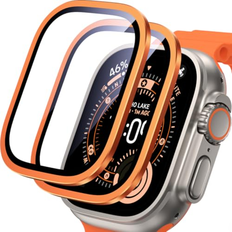 2PCS HD Metal Tempered Glass F - Smartwatch Apple Watches For Men recension och pris