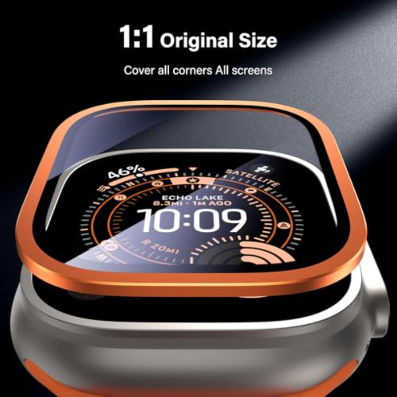 2PCS HD Metal Tempered Glass F - Smartwatch Apple Watches For Men recension och pris