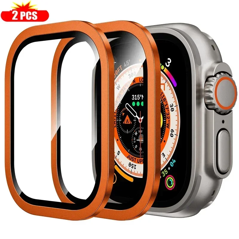 2PCS Titanium Metal Frame for  - Smartwatch Apple Watches For Men recension och pris