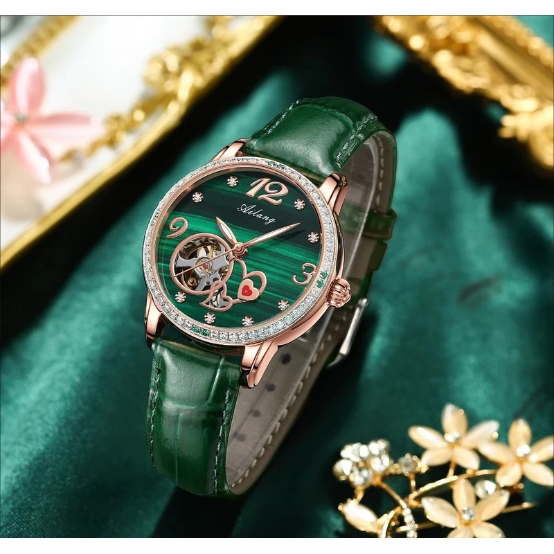 AILANG Luxury Women Skeleton A - Skeleton Mechanical Watch recension och pris
