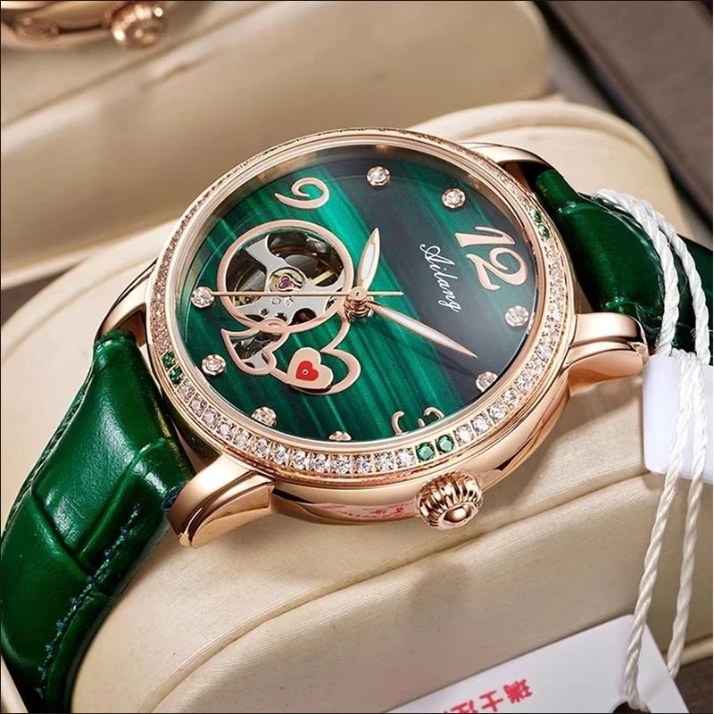 AILANG Luxury Women Skeleton A - Skeleton Mechanical Watch recension och pris