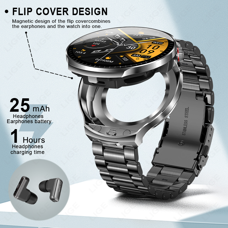 LIGE 2 in 1 Smart Watch Men Ea - Smartwatch Watches For Men recension och pris