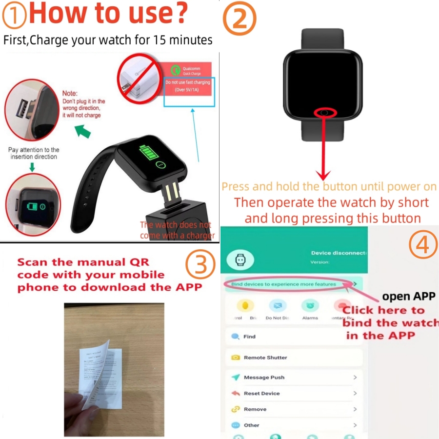 Smart Watch Message Remind Mus - Smartwatch Watches For Men recension och pris