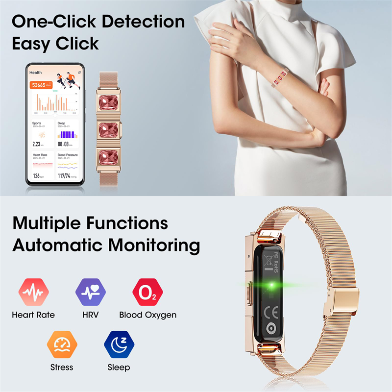 Man Women Bracelet Fitness Tra - Smartwatch Health Watches For Men recension och pris