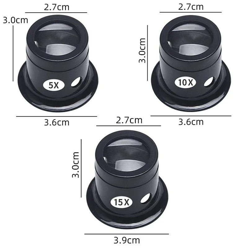 1Set 5X 10X 15X 20X  Magnifyin - Crystal Press Tool recension och pris