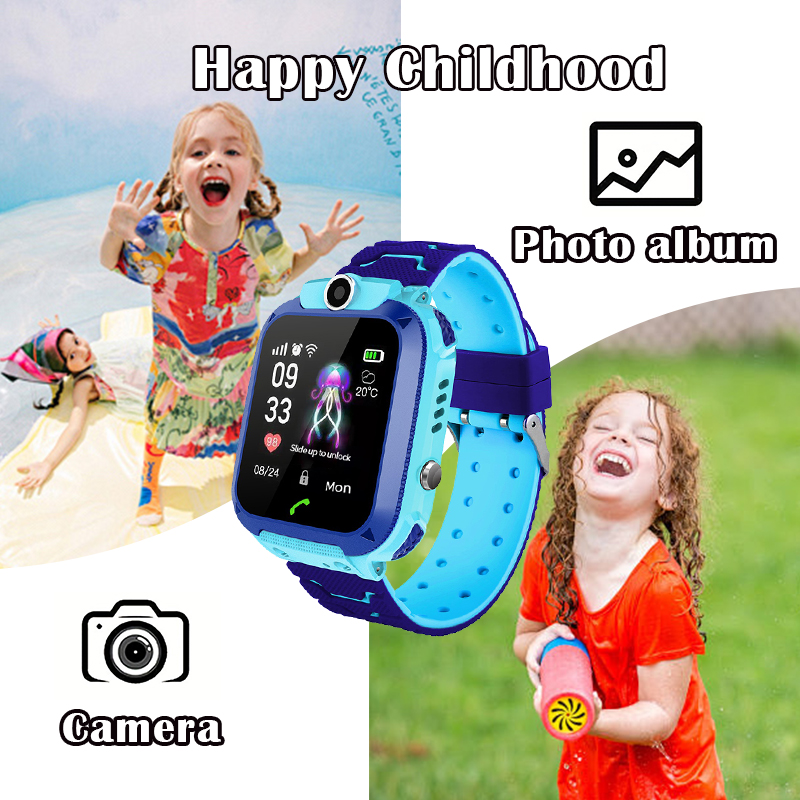 Q12B Kids Smart Watch with SOS - Smartwatch Watches Gift For Boys With Gps recension och pris