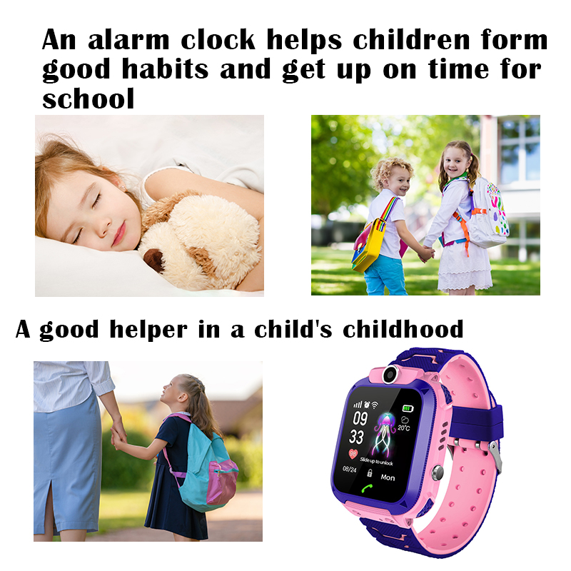 Q12B Kids Smart Watch with SOS - Smartwatch Watches Gift For Boys With Gps recension och pris