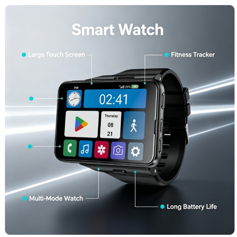 S999 Plus Smart Watch, 4G Andr - Smartwatch Watches For Men recension och pris