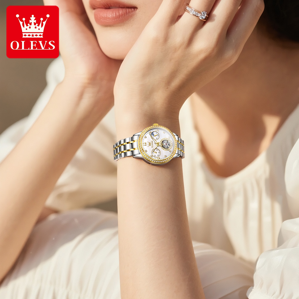 OLEVS Automatic Watch For Wome - Skeleton Mechanical Watch recension och pris