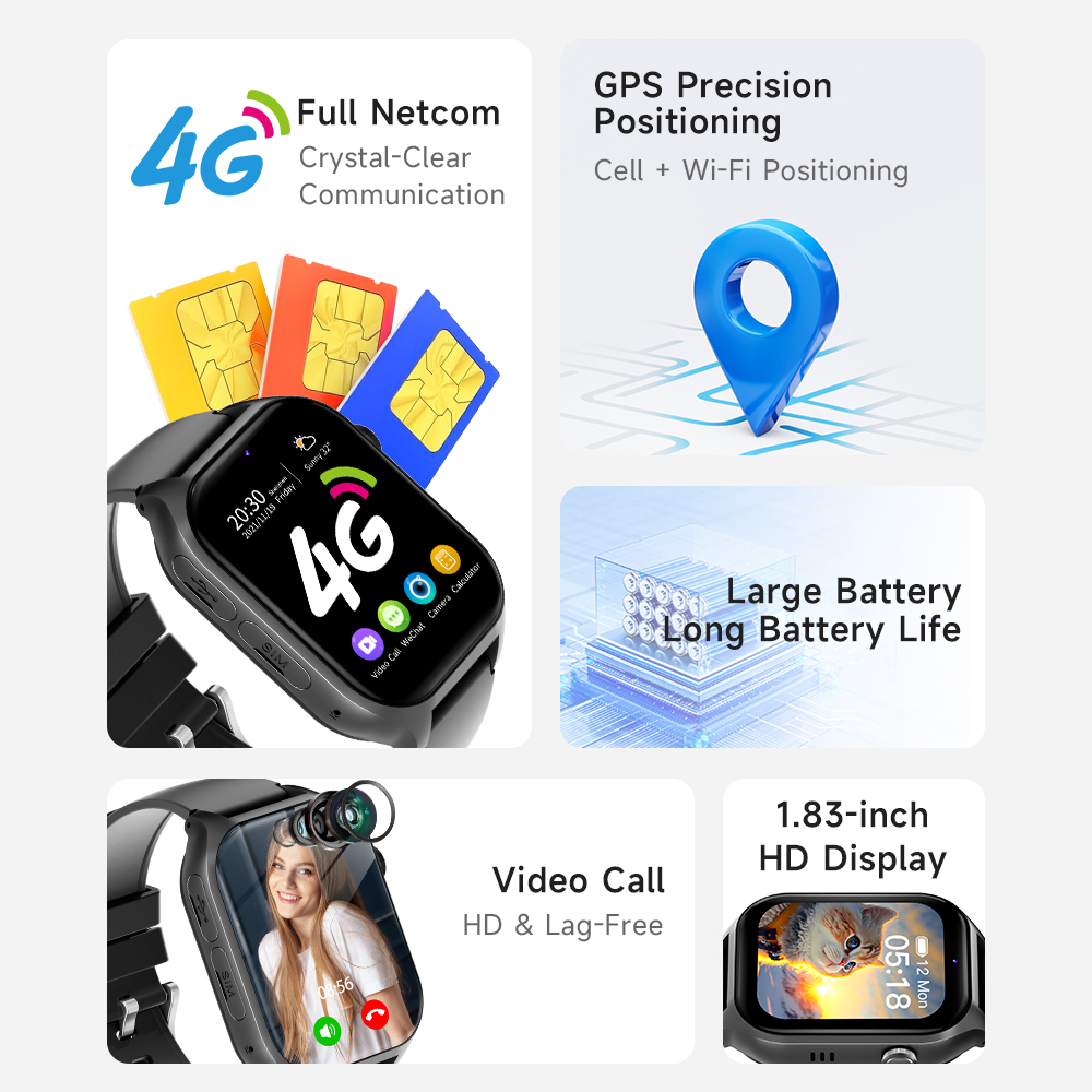 Smart Watches 4G Kids GPS AGPS - Smartwatch Watches Gift For Boys With Gps recension och pris