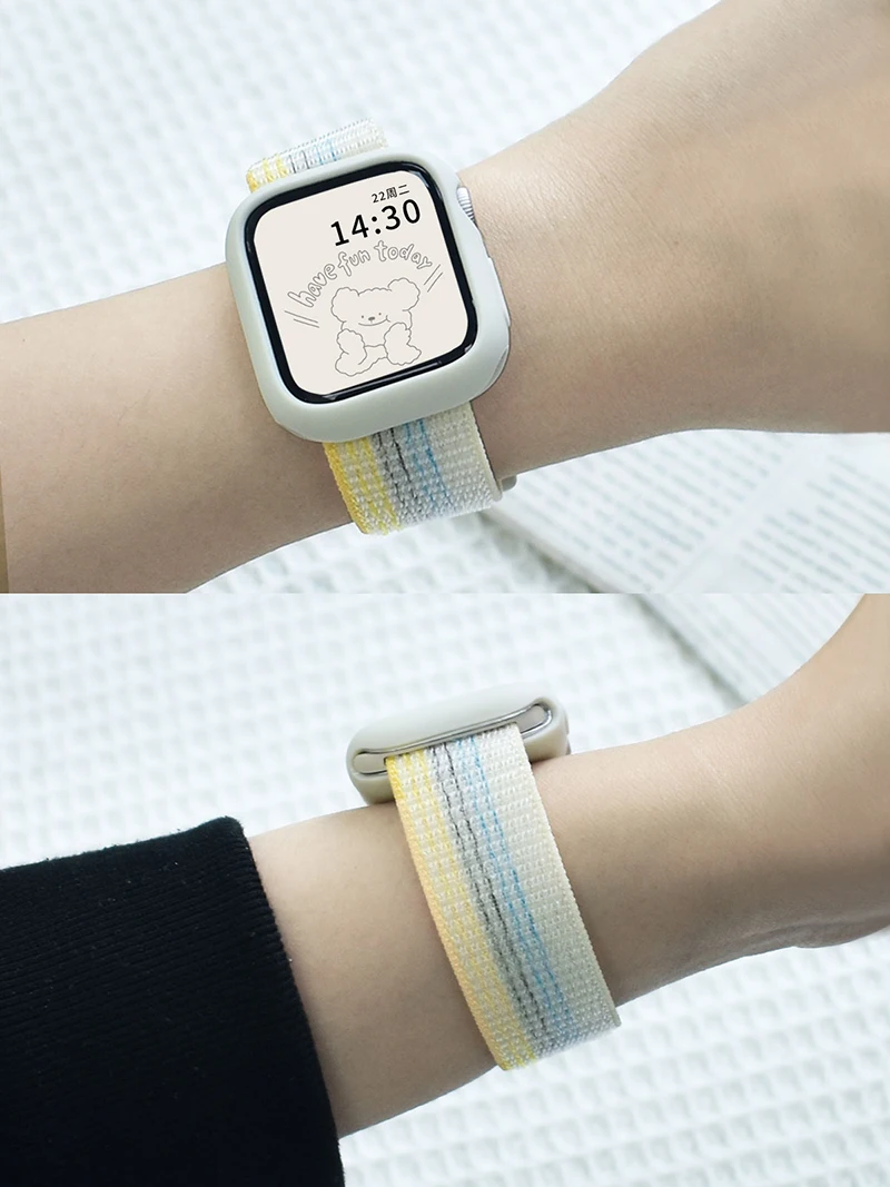 Nylon loop Strap For Apple Wat - Smartwatch Apple Watches For Men recension och pris