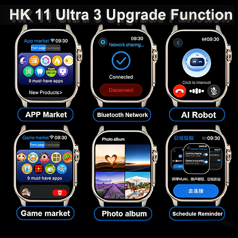 New Watches Men HK11 ULTRA3 Sm - Smartwatch Watches For Men Digital recension och pris
