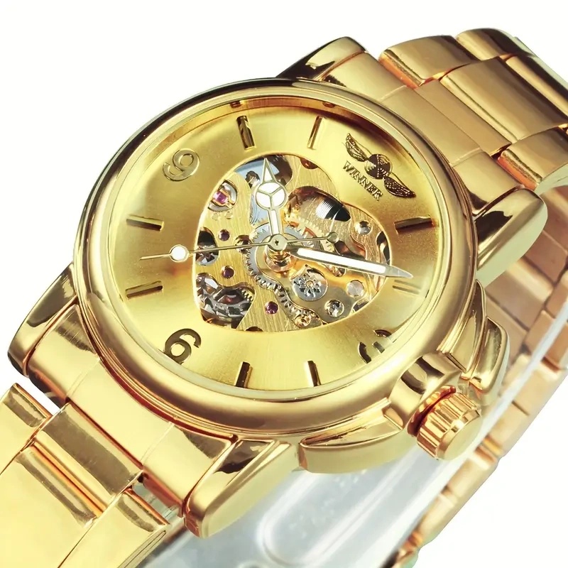 Elegant Women's Automatic Mech - Skeleton Mechanical Watch recension och pris