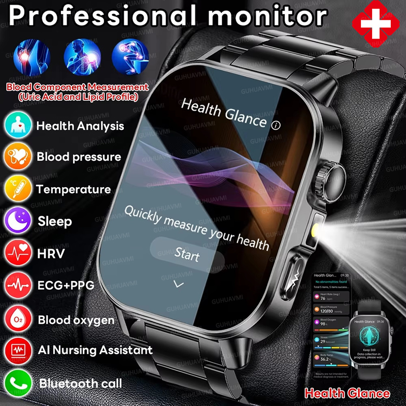 Nursing Grade New ECG+PPG Thre - Smartwatch Health Watches For Men recension och pris