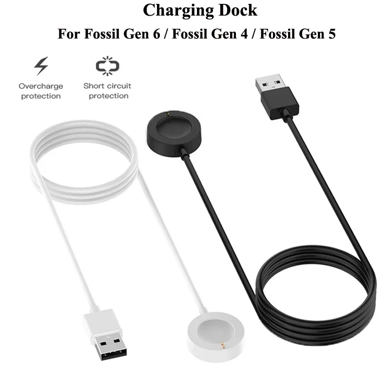 1M USB Magnetic Fast Charger D - Fossil Watches Smartwatch Gen 6 recension och pris