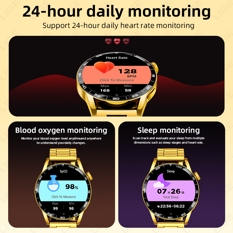 LIGE New Voice Calling Smart W - Smartwatch Health Watches For Men recension och pris