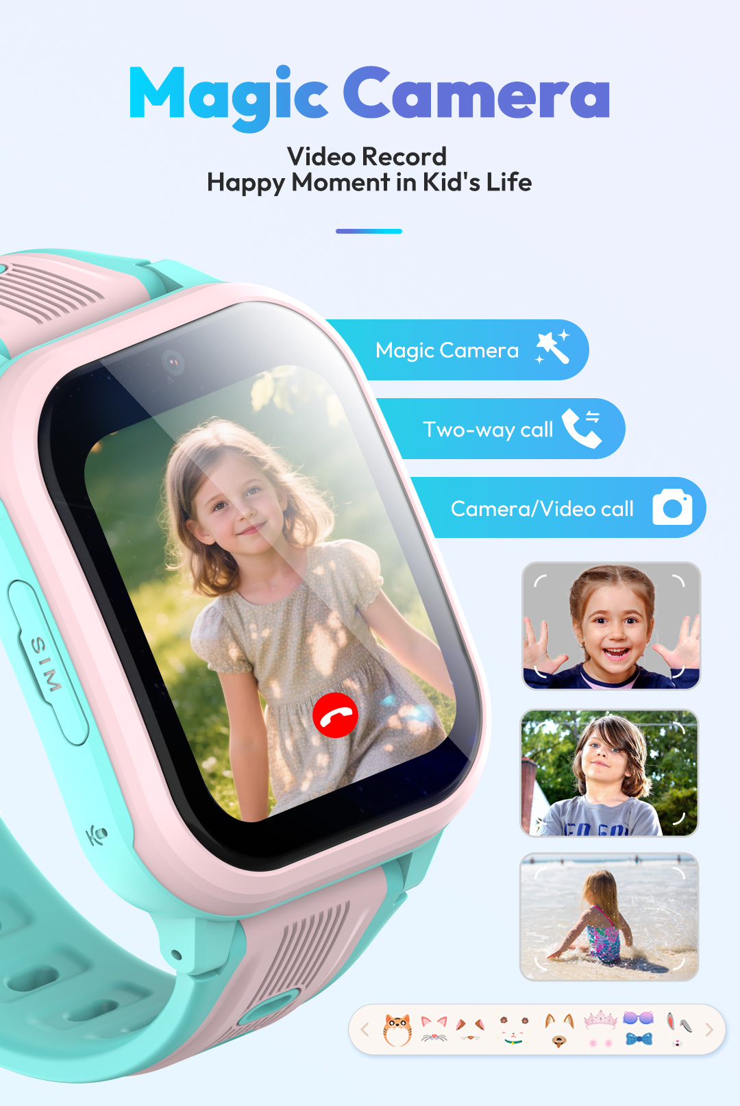 KT41 Smart Watch - 4G Phone Ch - Smartwatch Watches Gift For Boys With Gps recension och pris