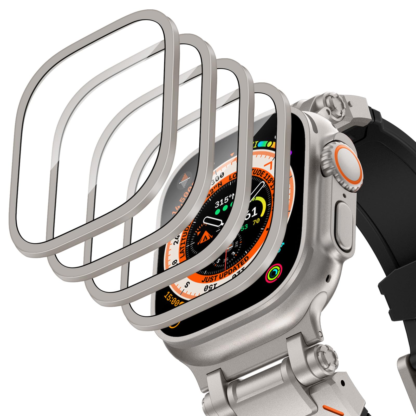 Aluminium Alloy Case+Tempered  - Smartwatch Apple Watches For Men recension och pris